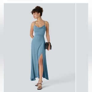 Halara - Elegant Blue Maxi Dress - Size Large